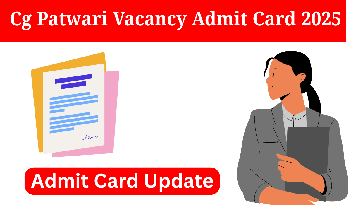 CG Vyapam Amin Patwari Admit Card 2025